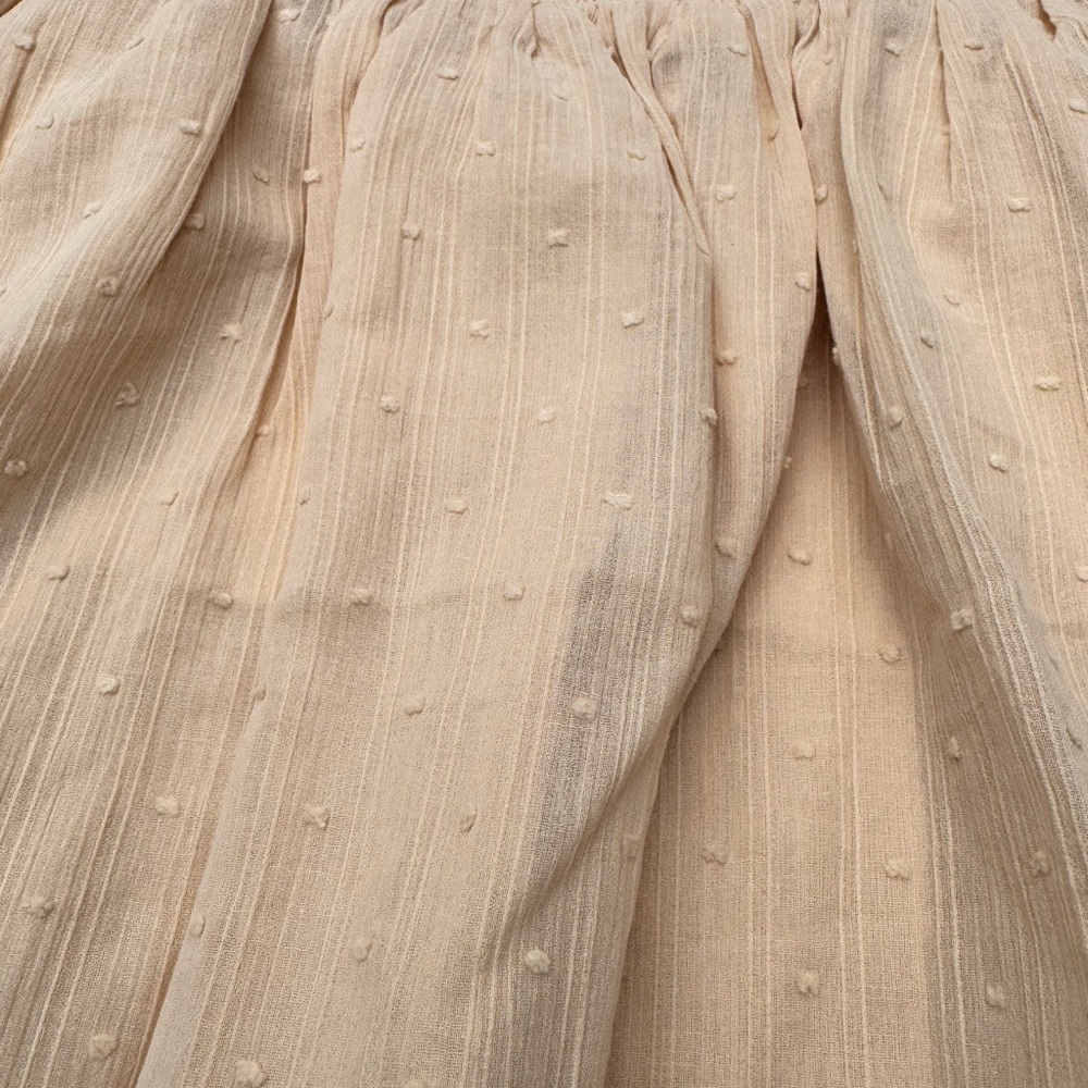 Lost + Wander Nude Mini Skirt NWT Size L Cotton Lined Chic - Picture 8 of 10